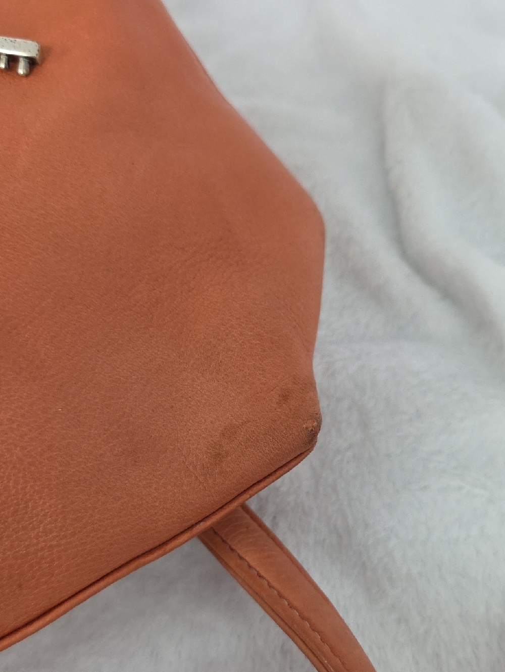 Fossil Shoulder Bag Coral Genuine Leather Large Handbag - Picture 13 of 16